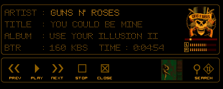 Music player náhľad